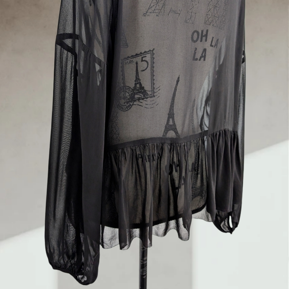 WILFRED sheer long sleeve blouse - Picture 4 of 5